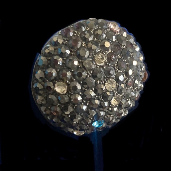 Large Metal Disco Planet Meteor Aurora Borealis Statement Ring circa 1970 - Picture 4 of 7